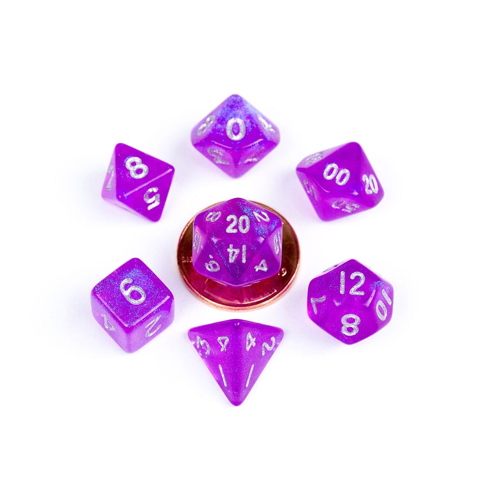FanRoll Mini Dice Set Stardust Purple (7) 0680599384462