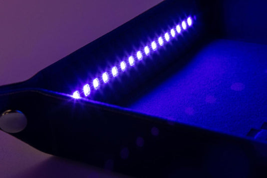 FanRoll Shadowlight Folding Blacklight Dice Tray Black 0687700232650