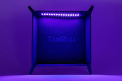 FanRoll Shadowlight Folding Blacklight Dice Tray Black 0687700232650