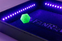FanRoll Shadowlight Folding Blacklight Dice Tray Black 0687700232650