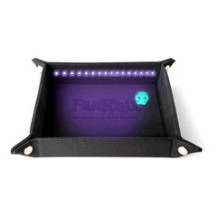 FanRoll Shadowlight Folding Blacklight Dice Tray Black 0687700232650