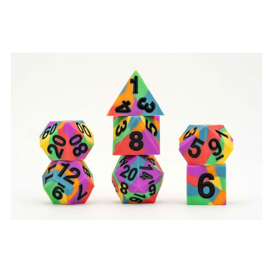 MDG Dice Set Pride Rainbow Flag 0687700234432