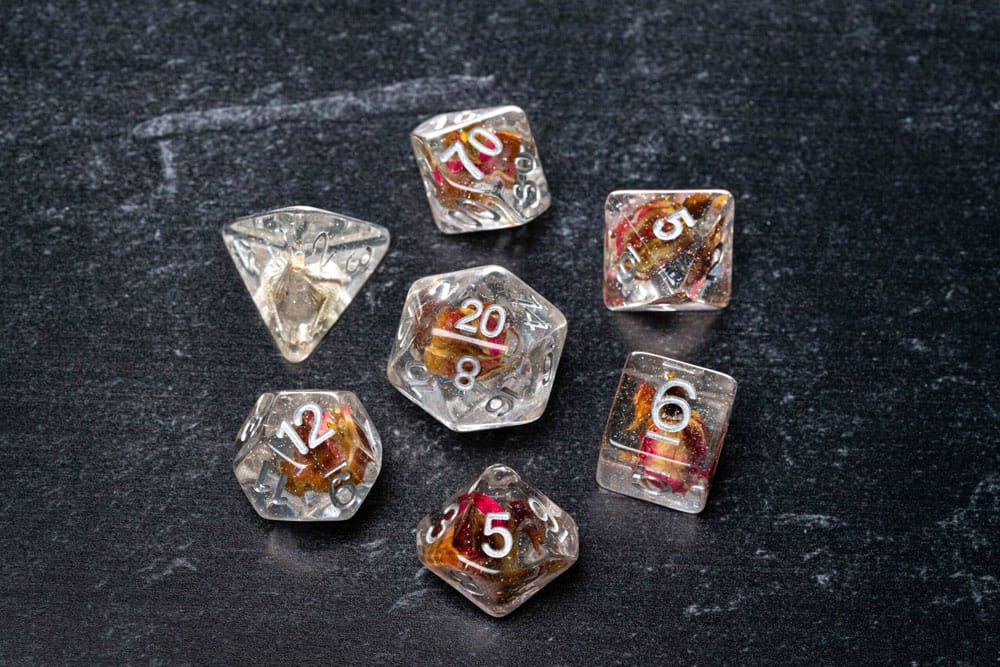 FanRoll  Dice Set Rose (7) 0687700231585