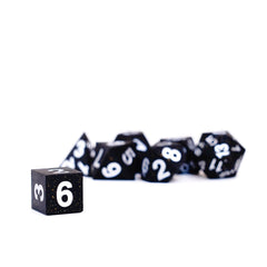 FanRoll Sharp Edge Silicone Dice Set Gold Scatter (7) 0687700231219