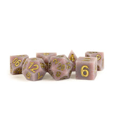 FanRoll Sharp Edge Silicone Dice Set Volcanic Soot (7) 0687700231226