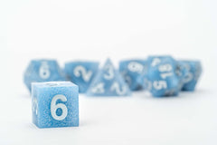 FanRoll Sharp Edge Silicone Dice Set Volcanic Soot (7) 0687700231233
