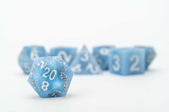 FanRoll Sharp Edge Silicone Dice Set Volcanic Soot (7) 0687700231233