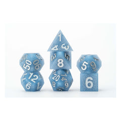 FanRoll Sharp Edge Silicone Dice Set Volcanic Soot (7) 0687700231233