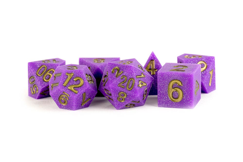 FanRoll Sharp Edge Silicone Dice Set Regal Ricochet (7) 0687700231240