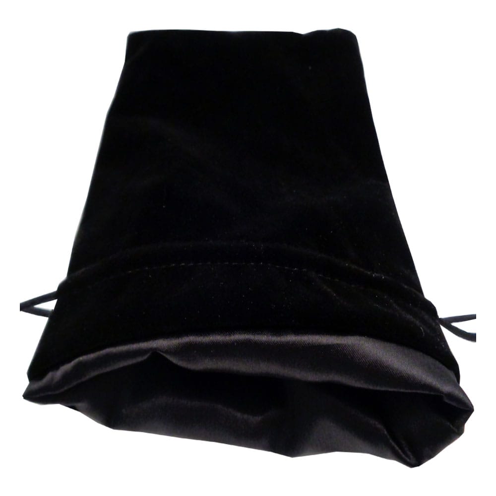 FanRoll Dice Bag Velvet Black with Black Satin Large 0852678888882