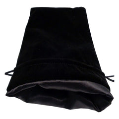 FanRoll Dice Bag Velvet Black with Black Satin Large 0852678888882
