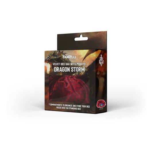 Dragon Storm Dice bag with compartments Red Dragon Scales 0687700234319