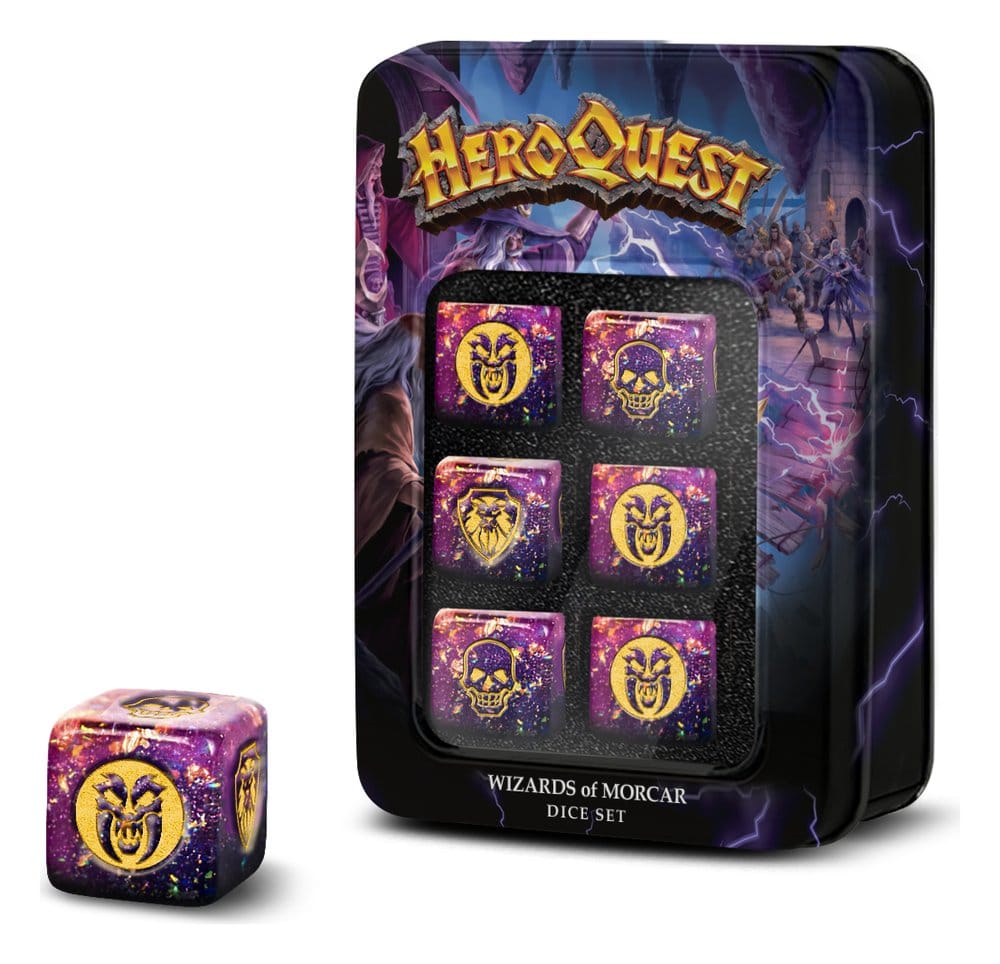 HeroQuest Resin D6 Dice Set Wizards of Morcar (6) 0605468024379