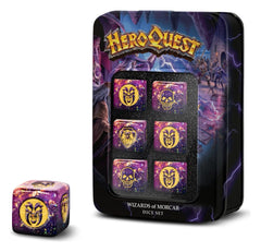 HeroQuest Resin D6 Dice Set Wizards of Morcar (6) 0605468024379