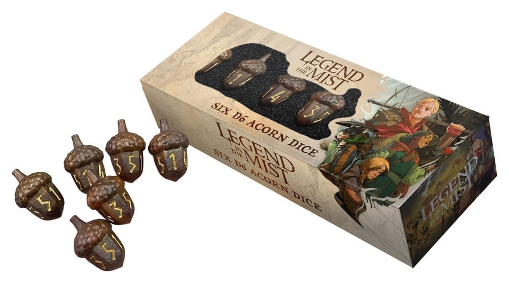 FanRoll Legend in the Mist Würfel Set D6 Resin Acorn (6)FanRoll Legend in the Mist Dice Set D6 Resin Acorn (6)FanRoll Legend in the Mist Set de Dés D6 Résine Gland (6)FanRoll Legend in the Mist Juego de Dados D6 Resina de Bellota (6) 0605468255810