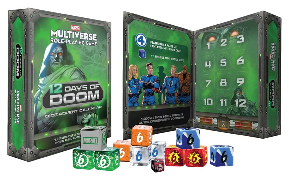 Marvel Multiverse RPG Advent Calendar 12 Days of Doom Dice 0605468380147