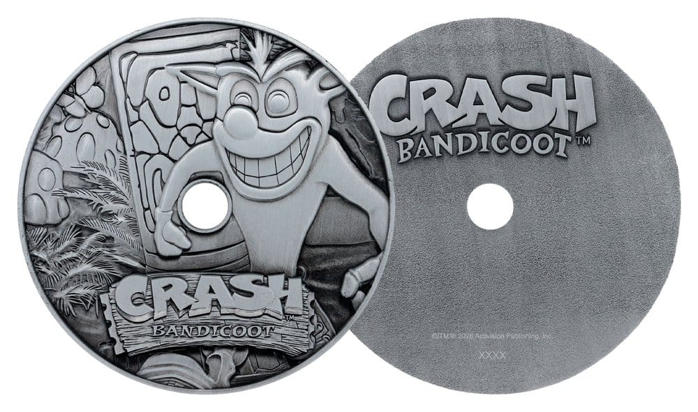 Crash Bandicoot Replica Metal CD-ROM Collectible Limited Edition 11 cm 5061114761114