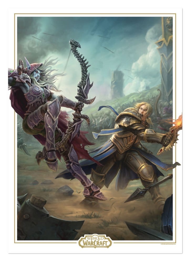 World of Warcraft Art Print Sylvanas vs Anduin Wrynn Limited Edition 42 x 30 cm 5060948299121