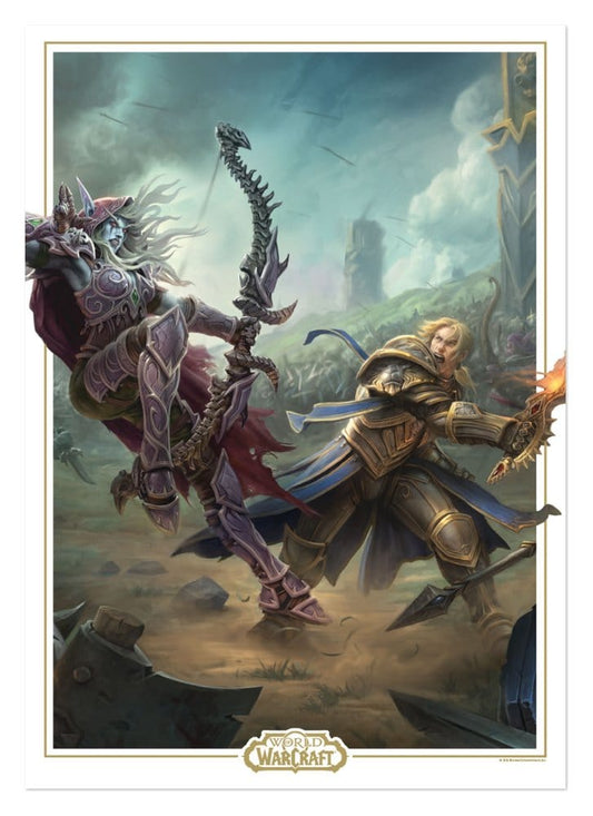 World of Warcraft Art Print Sylvanas vs Anduin Wrynn Limited Edition 42 x 30 cm 5060948299121