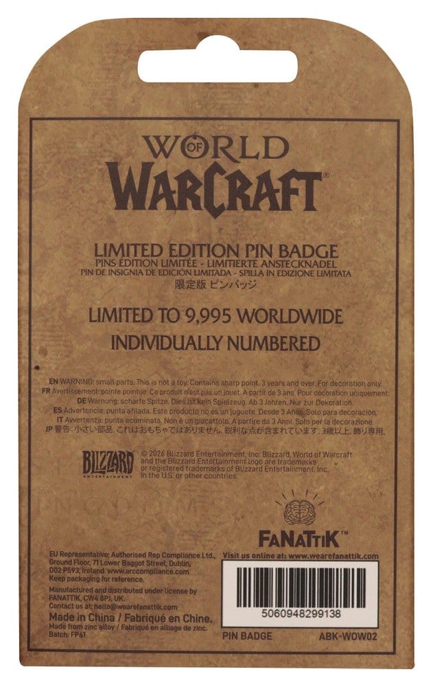World of Warcraft Pin Badge Pepe Limited Edition 5060948299138