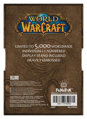 World of Warcraft Ingot Cover Limited Edition 5061114760063