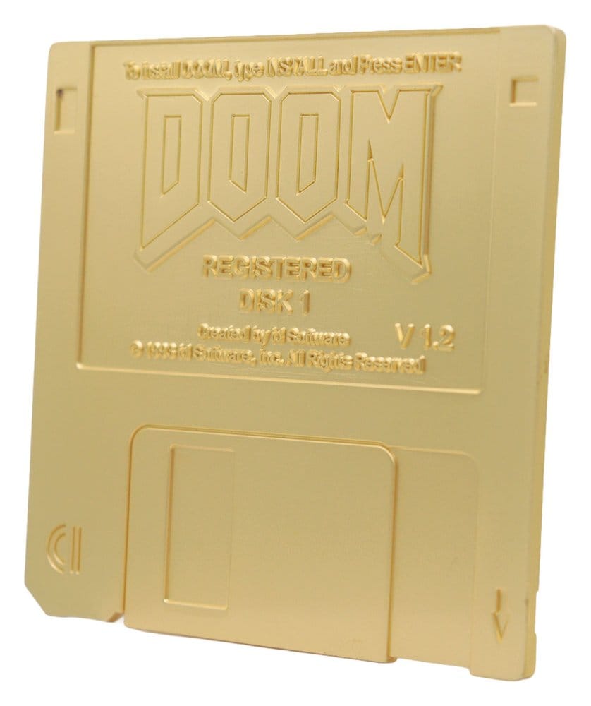 Doom Replik Floppy Disk Gold Plated Limited Edition      5060948298858