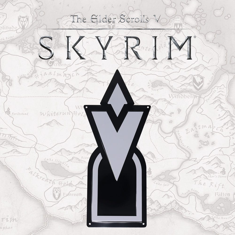 Elder Scrolls Skyrim Tin Sign Skyrim Quest Ma 5060662469114