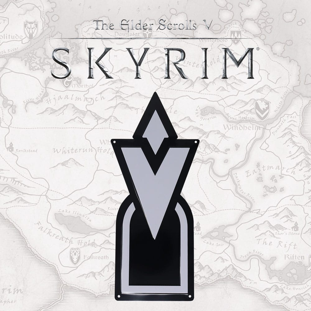 Elder Scrolls Skyrim Tin Sign Skyrim Quest Marker 5060662469114