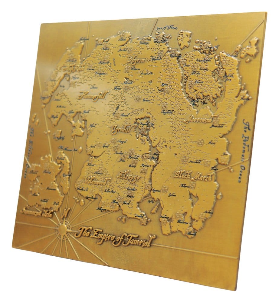 The Elder Scrolls Replica Metal Map of Tamriel Limited Edition 15 x 13 cm 5060948293686