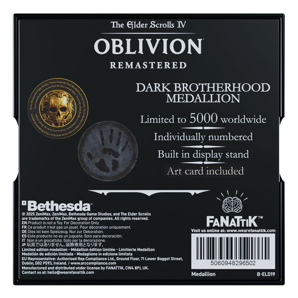 The Elder Scrolls IV: Oblivion Medallion Dark Brotherhood 5060948296502