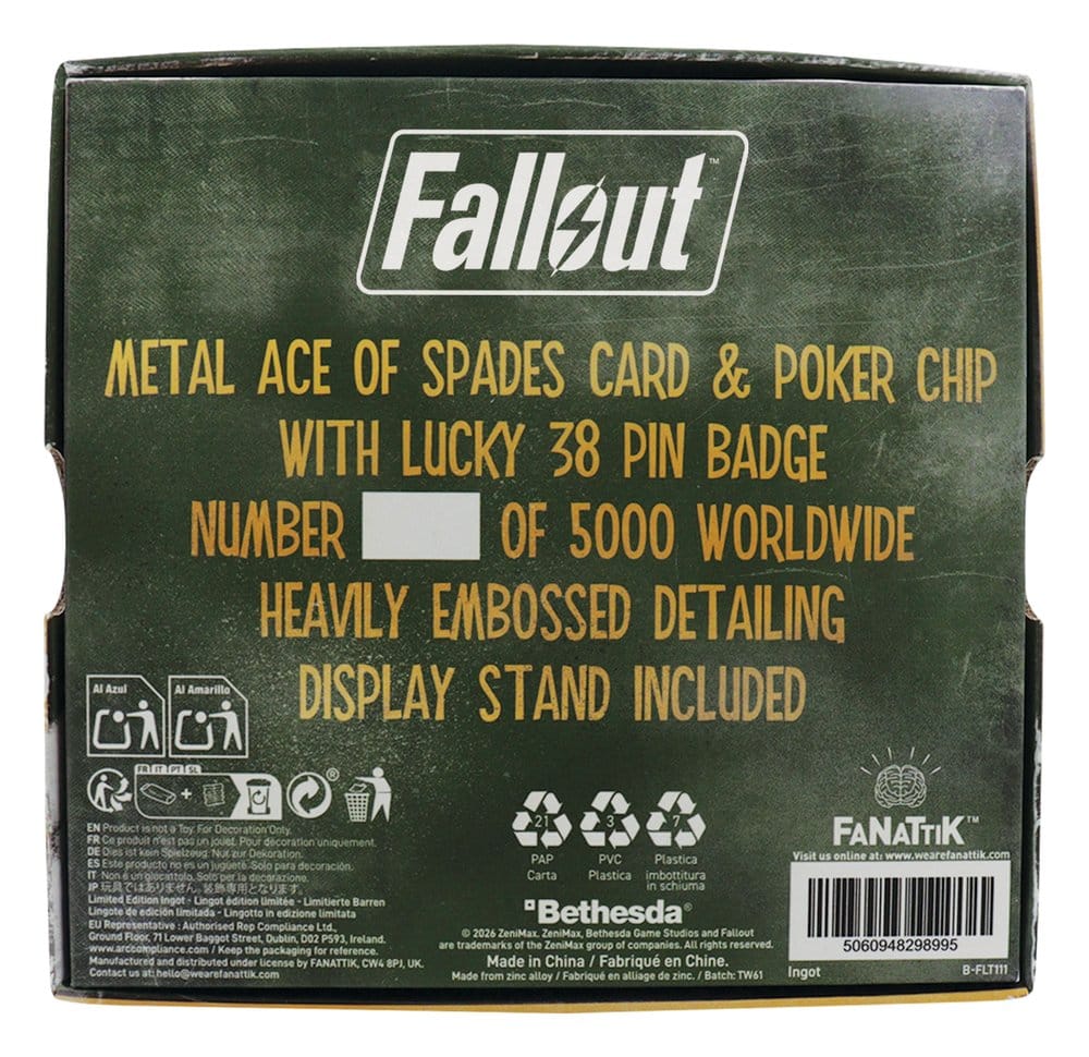 Fallout: New Vegas Replica Lucky 38 Imitation Gold Casino Set Limited Edition 5060948298995
