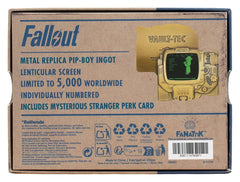 Fallout Ingot Pip-Boy Limited Edition Lenticular Mysterious Stranger Variant 5061114760971