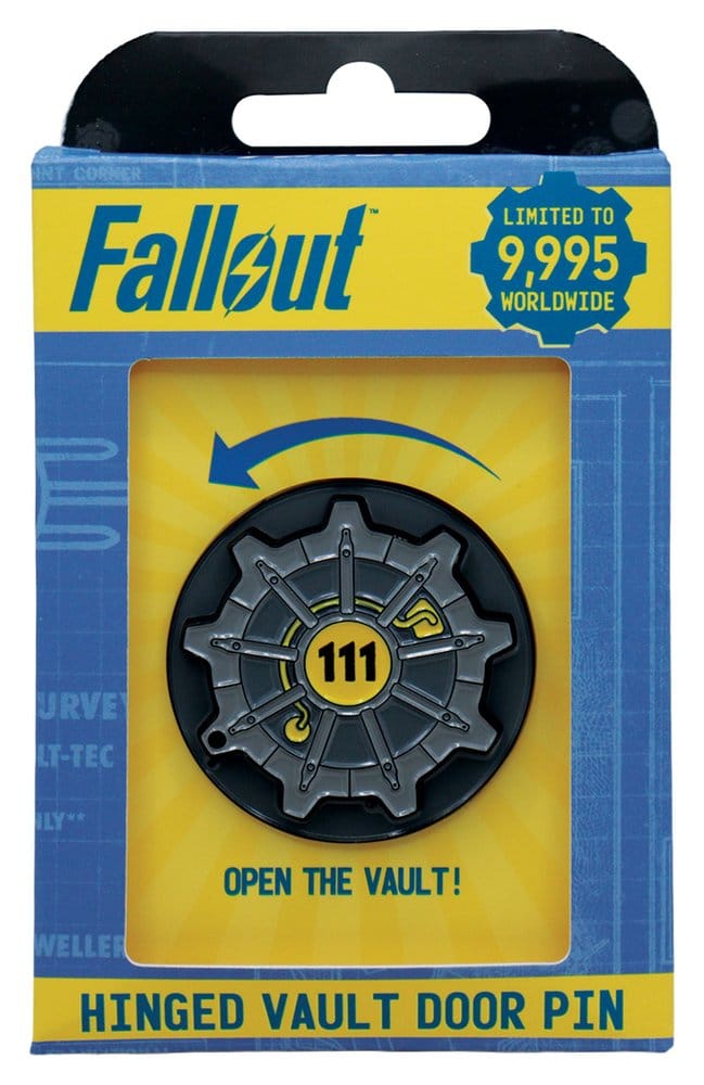 Fallout Pin Badge Vault Door 111 Limited Edition Hinged 5061114761305