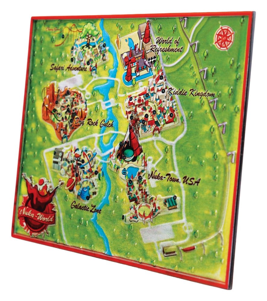 Fallout Replica Metal Map Nuka-World Limited Edition 16 x 13 cm 5061114761312
