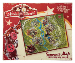 Fallout Replica Metal Map Nuka-World Limited Edition 16 x 13 cm 5061114761312