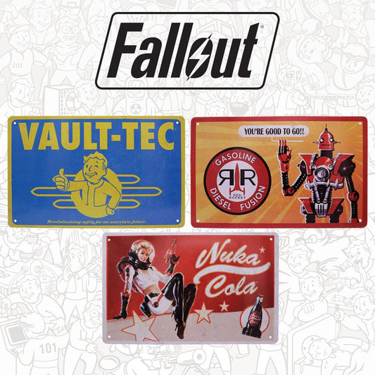 Fallout Tin Signs 3 Pack Brands 5060948292870