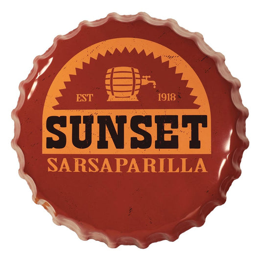 Fallout Tin Sign Sunset Sarsaparilla Bottle Cap 5060948298131