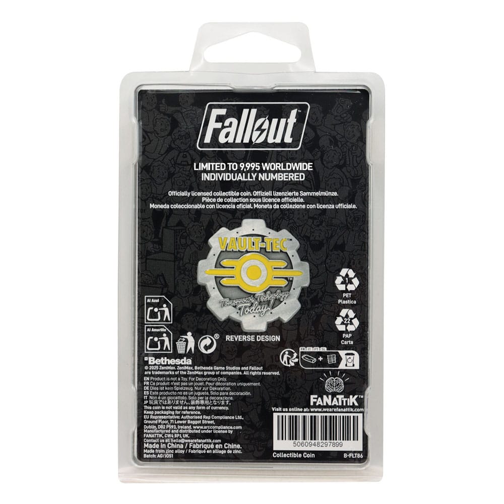 Fallout Collectable Coin Vault 111 Door Limited Edition 5060948297899