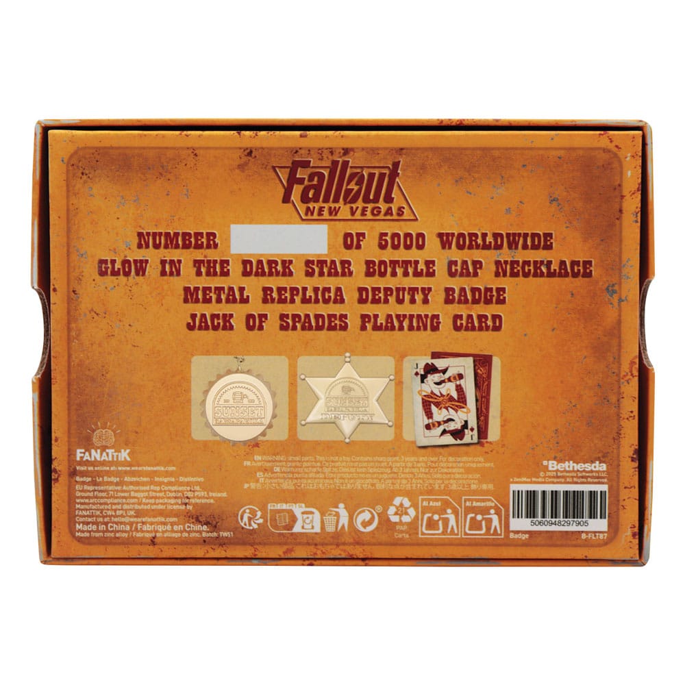 Fallout Replica Set Sunset Sarsaparilla Legend of the Star Gold Coloured Limited Edition  5060948297905