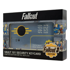 Fallout 3 Replica Vault 101 Security Keycard Limited Edition 5060948297936
