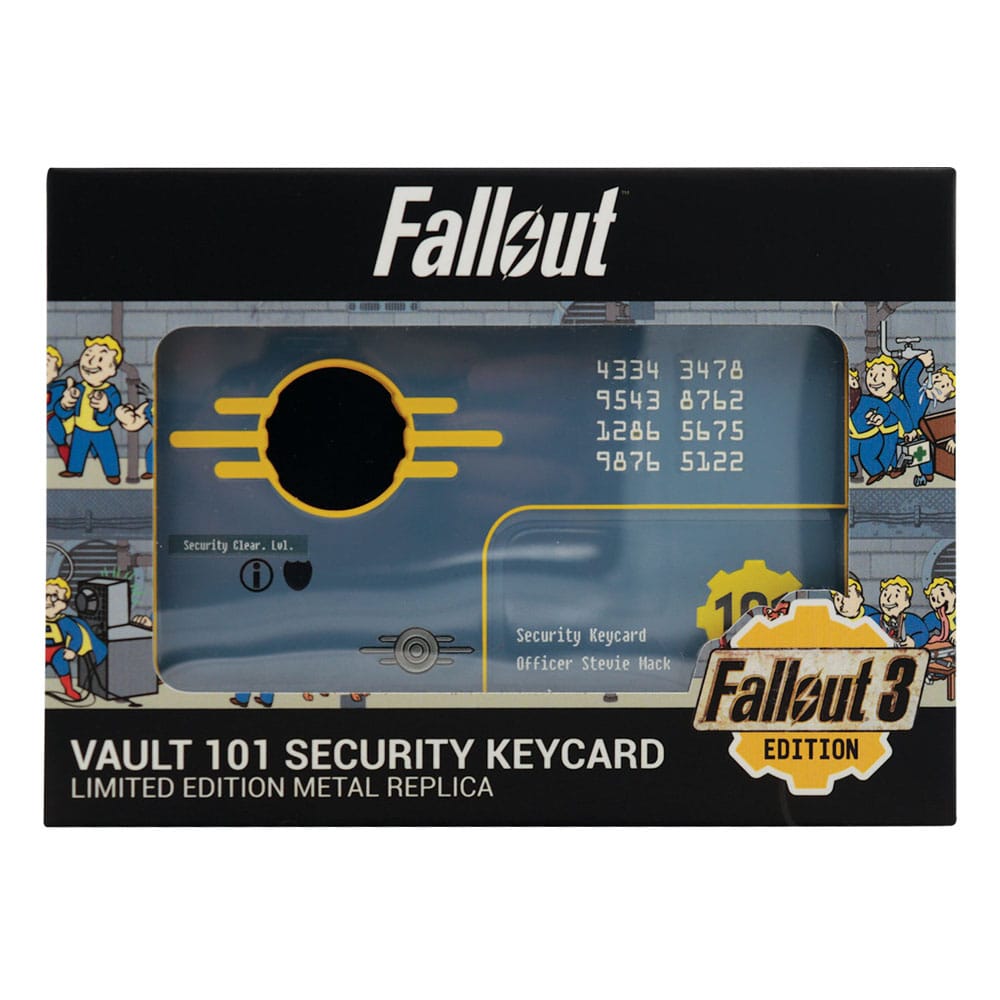 Fallout 3 Replica Vault 101 Security Keycard Limited Edition 5060948297936