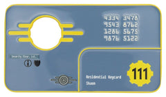 Fallout Replica Security Keycard Vault 111 Limited Edition 11 cm 5060948297943