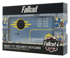 Fallout Replica Security Keycard Vault 111 Limited Edition 11 cm 5060948297943