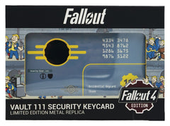 Fallout Replica Security Keycard Vault 111 Limited Edition 11 cm 5060948297943