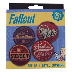 Fallout Coaster 4-Pack Metal Drinks 5060948297998