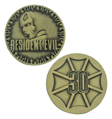 Resident Evil Collectable Coin 30th Anniversary Antique Brass 5061114761039