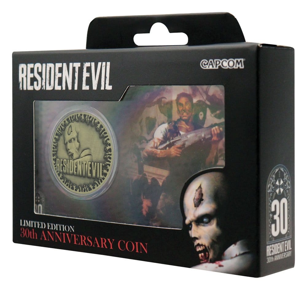 Resident Evil Collectable Coin 30th Anniversary Antique Brass 5061114761039