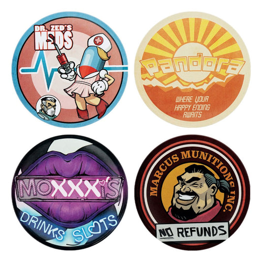 Borderlands Coaster 4-Pack  0840316428347