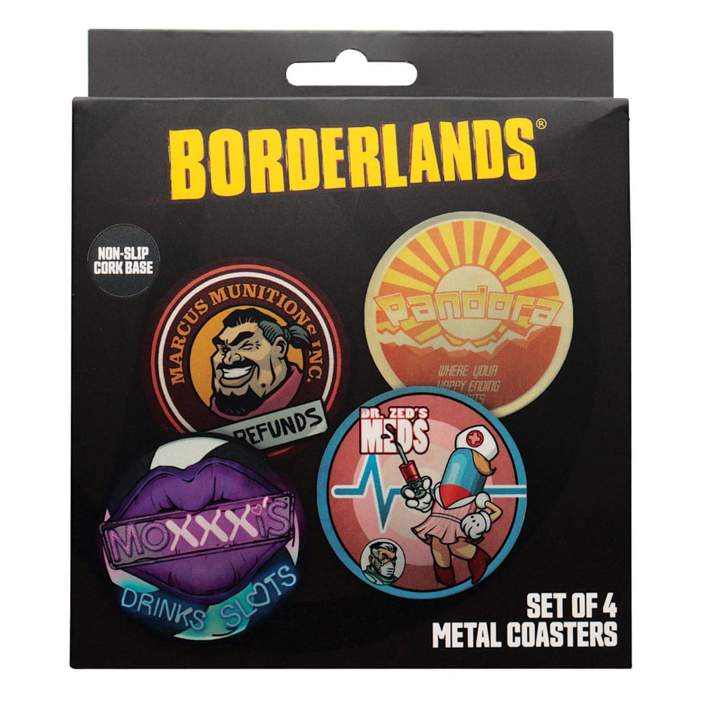Borderlands Coaster 4-Pack  0840316428347