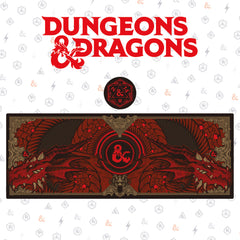 Dungeons & Dragons Desk Pad & Coaster Set Gra 5060948290845